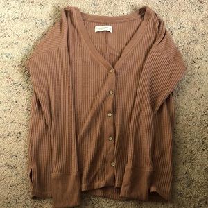 Knit button up